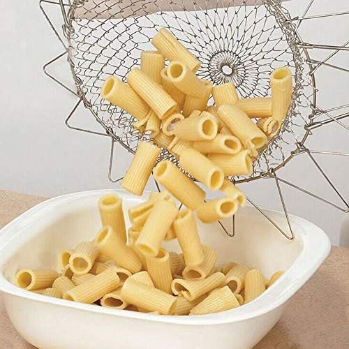 Cesta para freír de acero inoxidable plegable de 9 pulgadas miniatura 5