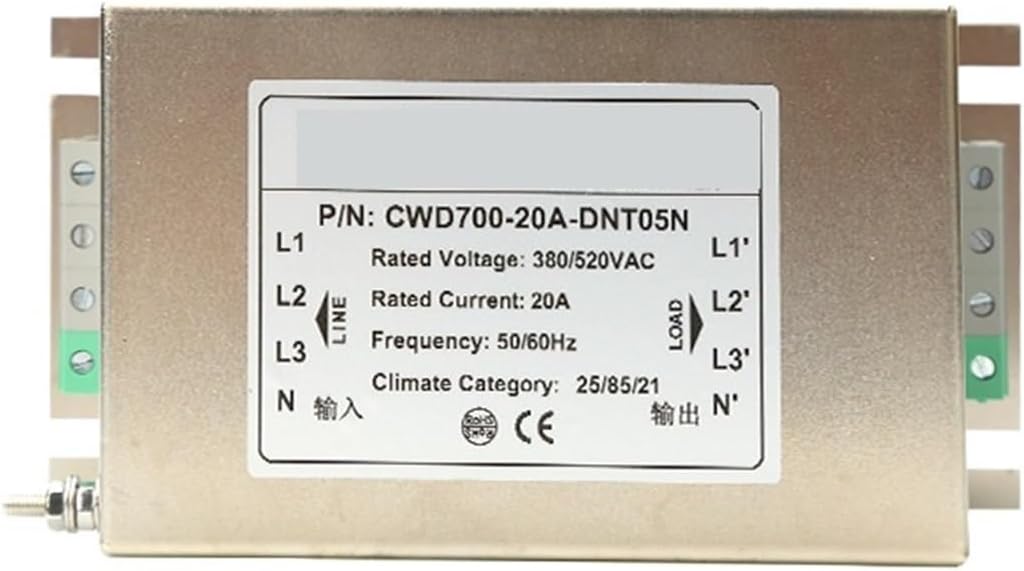 Power Filter 380V Anti-Interference 100A200A Frequency Conversion servo Three-Phase Four-Wire Two-Stage(75A Three Phase Four Wire Two Stage)