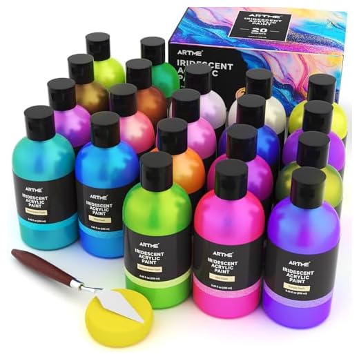 ARTME Iridescent 20 Color Acrylic Paint Set