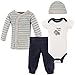 Luvable Friends baby boys Cotton Preemie Layette Set, Tough Guy, Preemie US