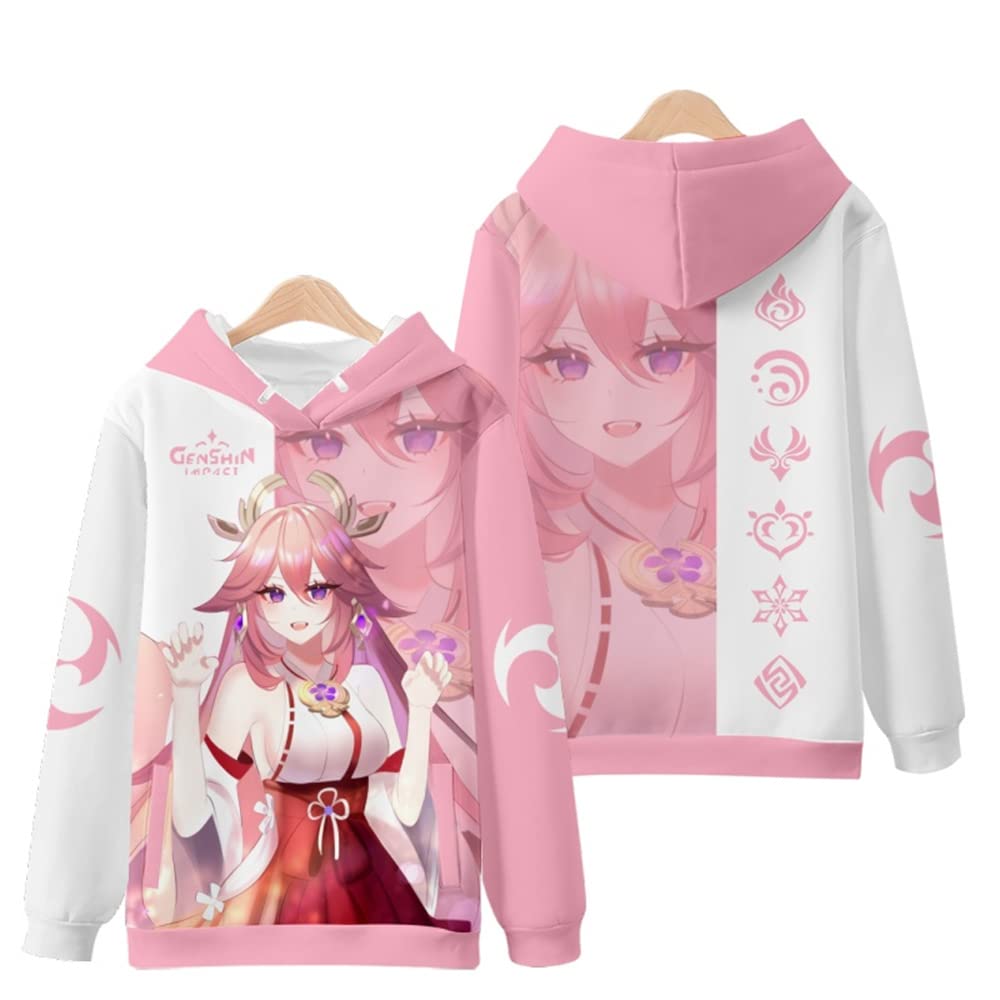 ZIBADTAL Genshin Impact New 3D Hoodie Xiao, Hu Tao, Yaemikox, Arataki Itto Hoodies Sweatshirt Pullover Tops