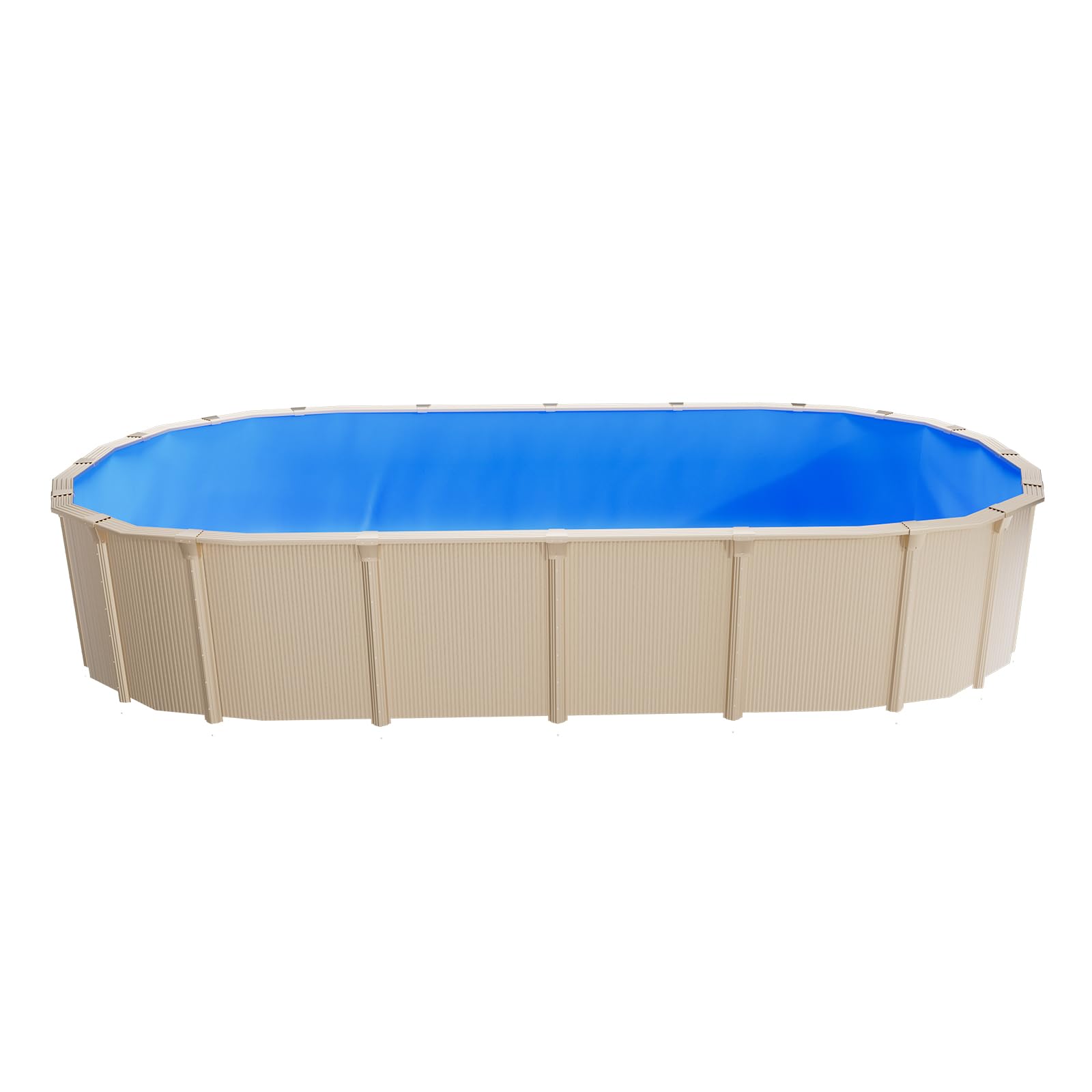 VEVOR Revestimiento para Piscina PVC, Liner para Piscinas Elevadas de Grosor mm, Altura de Pared, Resistente al Desgarro, Frío y Sol para Exterior y Jardín (Ovaladas 360 x 623 cm)