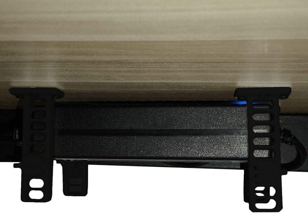 Universal Under Desk Mount for Power Brick Holder Docking Station Mount Power Strip (Black)