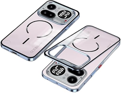 �yFotee�zFor Nothing Phone (4a) Pro �A���~�����o���p�[ �������N���A�o�b�N�J�o�[ ���̓����O���� ���^���t���[�� �Ռ��z�� �S�ʕی� (�u���[)