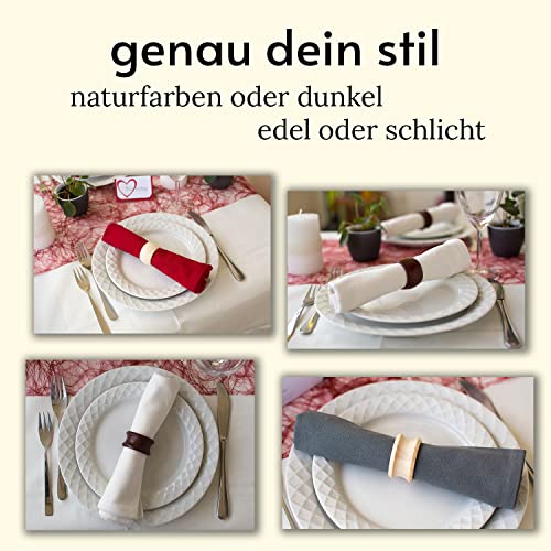 BewusstGrün | 12 nachhaltige Serviettenringe Holz - FSC®-Zertifiziert aus heimischen Wäldern - Made in Austria… - Image 6