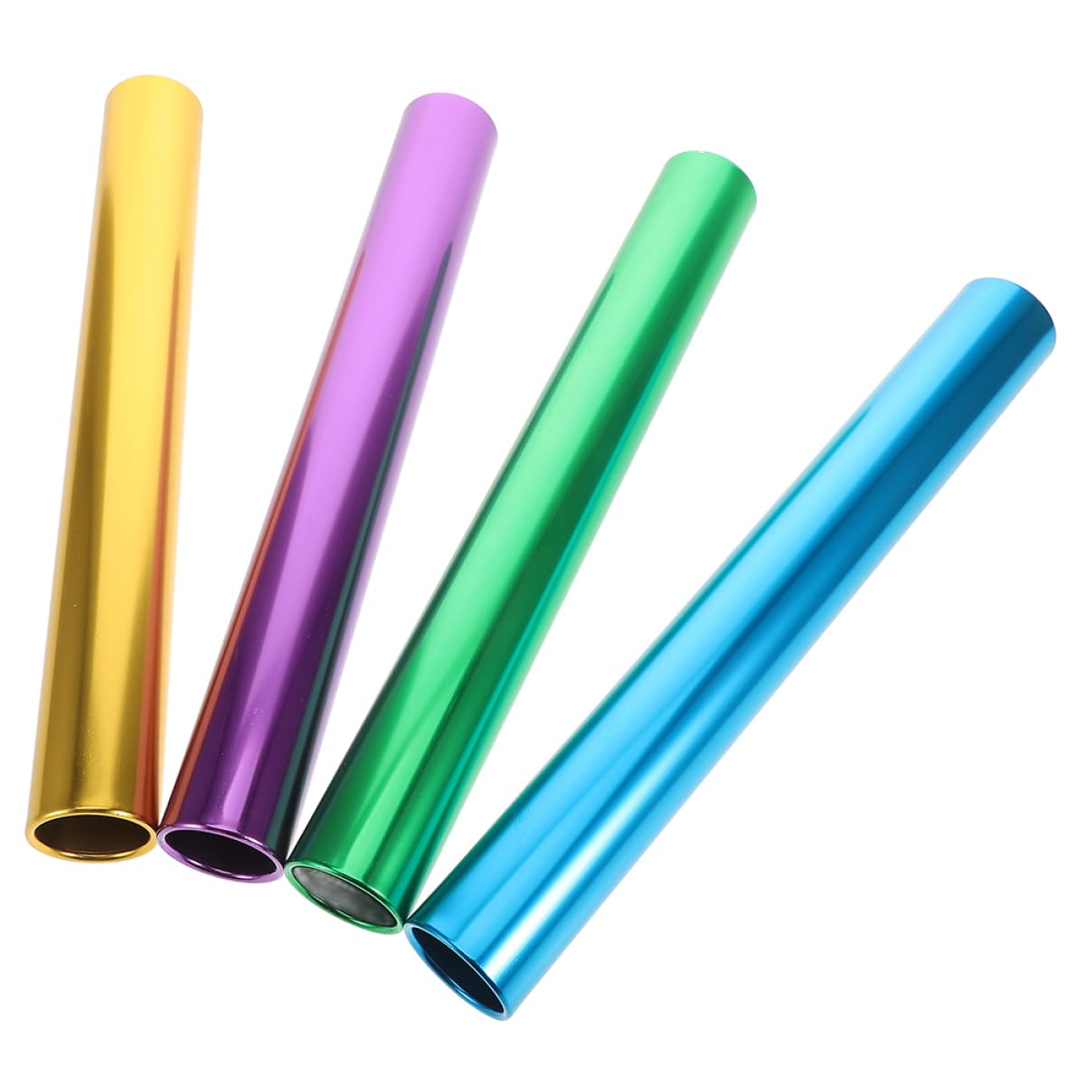 BESPORTBLE Lot De 4 Barres De Relais en Aluminium pour La Course : Barres De Course Électrolytiques De Précision pour L'école ; Barres De Course Légères Et Simples pour Les Épreuves sur