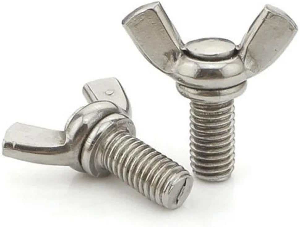 Wing Nuts, Wing Nuts 304 Stainless Steel Screws Wingbolt Nut Screw(M6*40-5PCS)