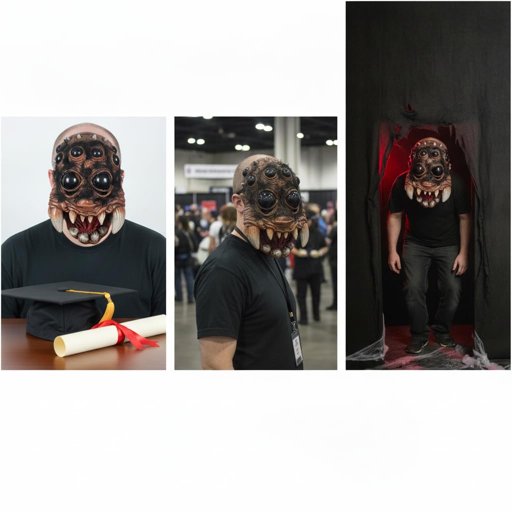 Maschera Ragno Horror Lattice