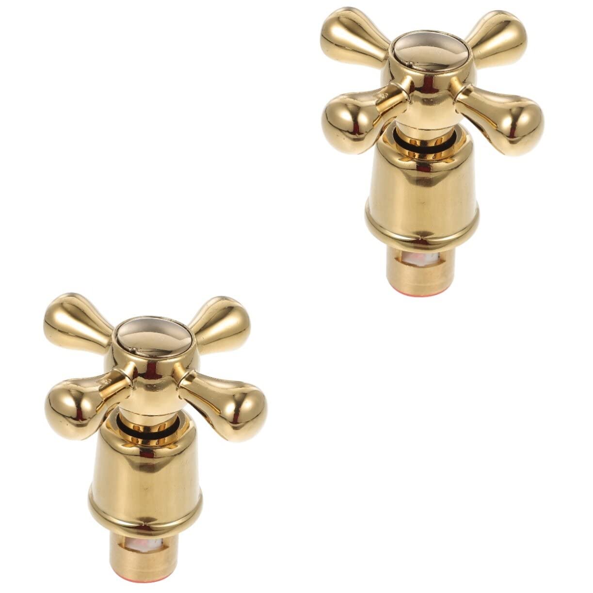 2 Pz Manopola Del Rubinetto Testa Del Rubinetto Del Rubinetto Maniglia Del Rubinetto a Braccio Trasversale Rubinetto Rubinetto Rubinetto a Croce La Croce Ottone