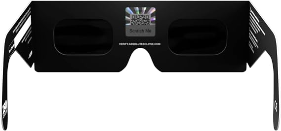 Solar Eclipse Glasses ISO 12312-2 & CE Certified – Safe Solar Viewing for Direct Sun & August 2026 Eclipse | Paper Cardboard Frame, Made in EU | For Kids & Adults