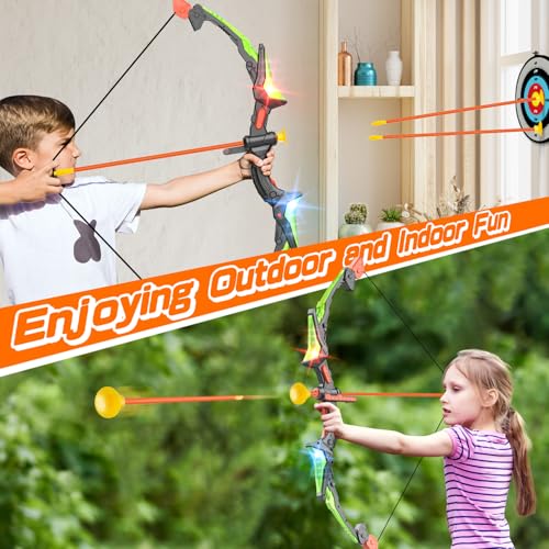 Bigdream 8008 Kids Bow And Arrow Toy Set, Led Light Up Archery Toys thumb #6
