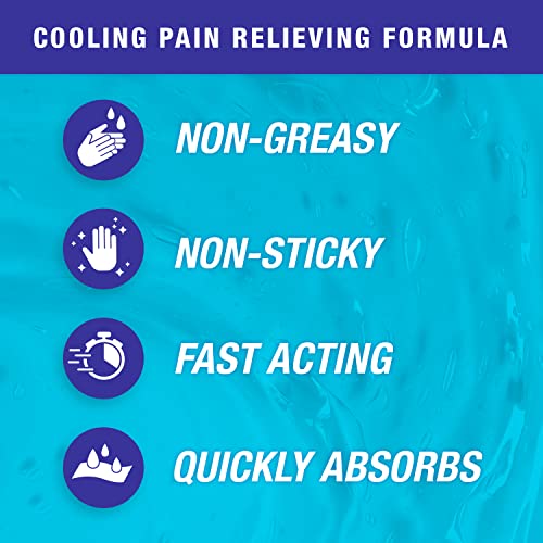 Blue Goo Pain Relieving Gel - For Back/Neck, Muscle/Stiff Joints Pain, Sprains, Strains, Fast-Acting, Cooling+Soothing Relief, Made W/ 100% Pure Emu Oil 4 Oz (1 Pack) #TOP2