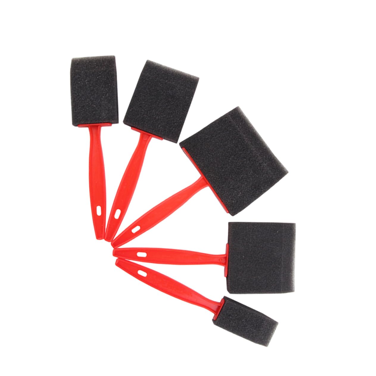 BELLIFFY Kid-Friendly Sponge Paint Brushes 30 Pieces Wooden Handles Non-Slip Design Great for Art Projects