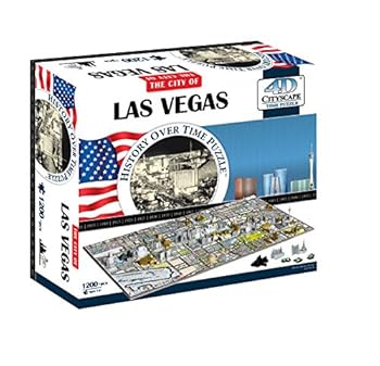 Toy 4D Las Vegas Cityscape Time Puzzle Book
