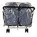 Twins Stroller Raincoat for Side by Side Stroller Weather Shield, Double Stroller Rain Cover/Wind Shield/Dust Cover