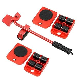 SZMYLED Meubeltransportergereedschapsset, meubeltransporter-lifter, zwaar gereedschap, 4-wielen-verhuisroller + 1…