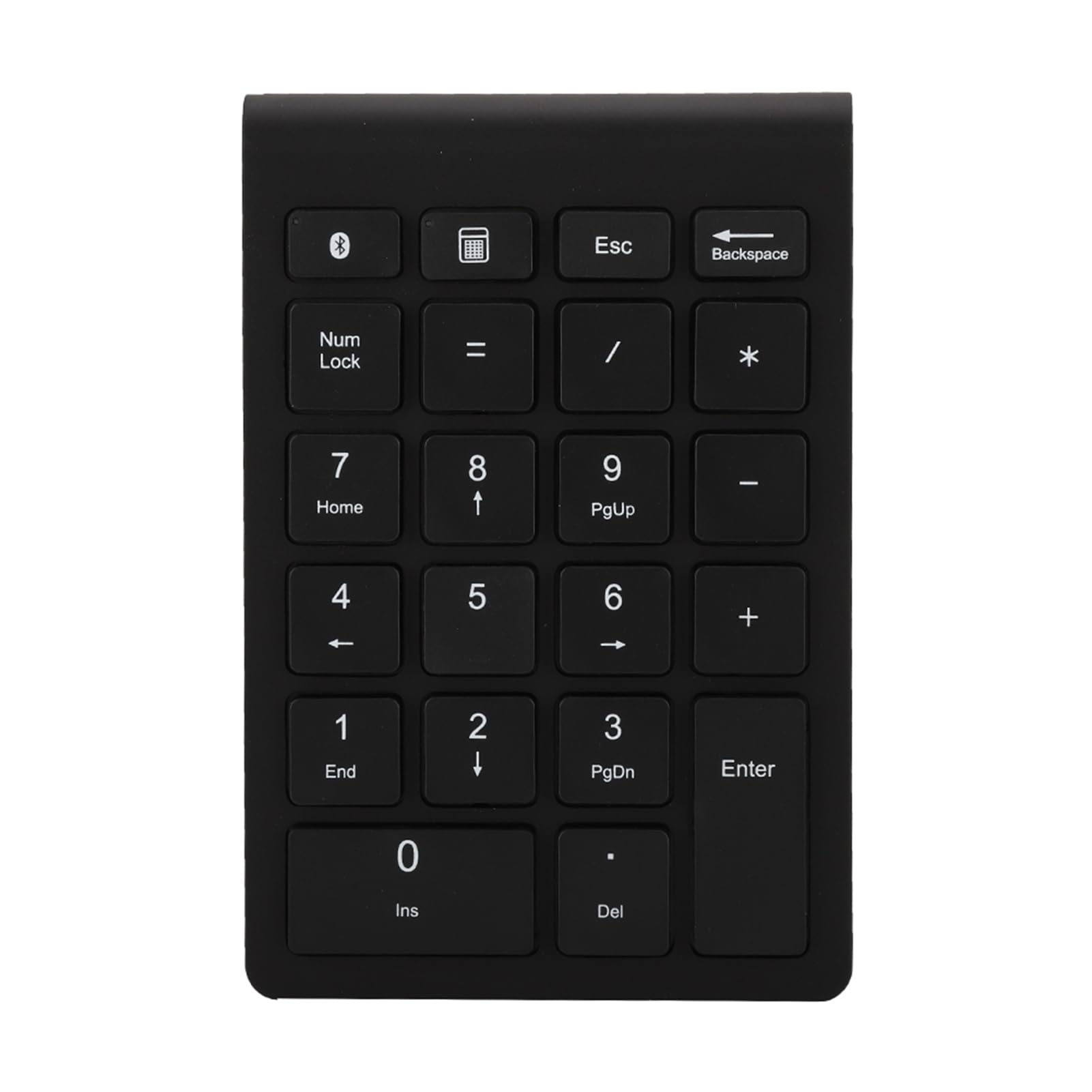 EIMSOAH Teclado Numérico Inalámbrico de 22 Teclas, Mini Teclado Inalámbrico Portátil 0.25MA 3V, con BT 5.0, para Computadora Portátil de Escritorio PC (Negro)