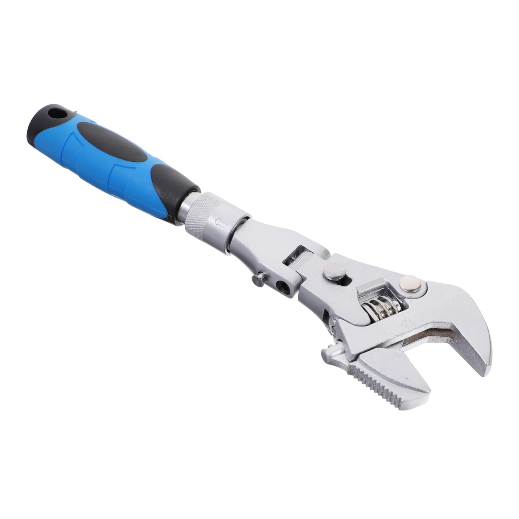 NOLITOY Llave Ajustable con Cabeza Flexible y Carraca Reversible Herramienta Telescópica para Reparación el Hogar y Mecánica Acero Vanadio