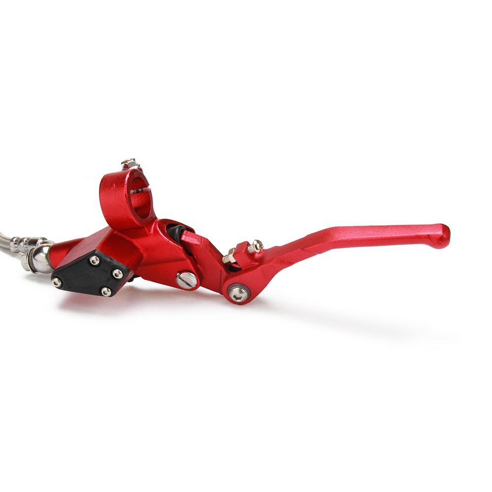JFG RACING Motorrad Hydraulischer Kupplungsbremshebel 1200 mm Hauptzylinder Set für 125cc-250cc Vertikalmotor Motocross Dirt Bike