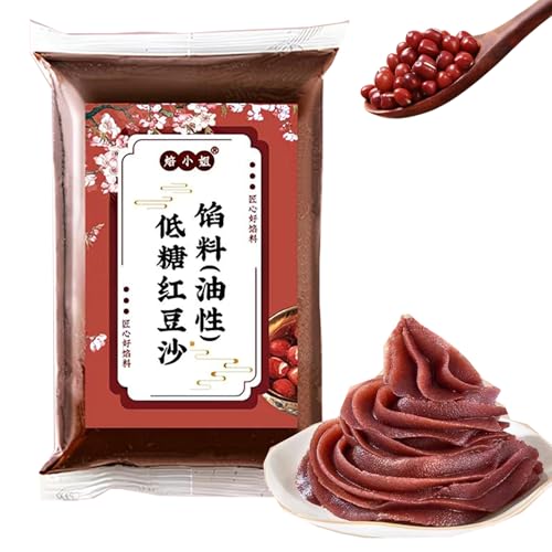 Bksuaiwu Red Bean Paste,500G/17.63Oz,Sweetened Adzuki Bean Paste,For Moon Cakes, Mochi, Buns, Pastry Filling.红豆沙