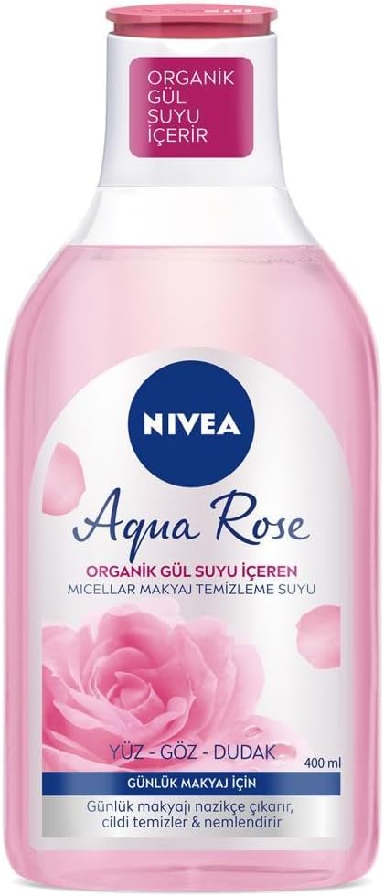 NIVEA Micellar Water Rose Touch, 400 ml (Pack van 2)