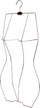 Rose Gold Color Bikini Swimsuit Hanger 3D Body Shape Display Hangers 10Pack