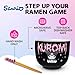 Silver Buffalo Sanrio Hello Kitty and Friends Kuromi Ceramic Ramen Noodle Rice Bowl with Chopsticks, Microwave Safe, 20 Ounces