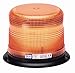 ECCO LED Beacon 6.5 Inch LED Beacon Warning Flash Amber Light High-Intensity 3 Bolt Mount 12V 48V 11 Flash Patterns for Industrial Vehicles Applications Tractor Forklift Excavator, 5 Year Warranty