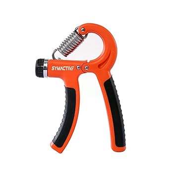 Amazon Brand - Symactive Adjustable Hand Grip Strengthener, Hand Power Gripper for Men & Women for Gym Workout Hand Exercise Equipment to Use in Home for Forearm/Finger Exercise (10-40 Kg) - image, photos