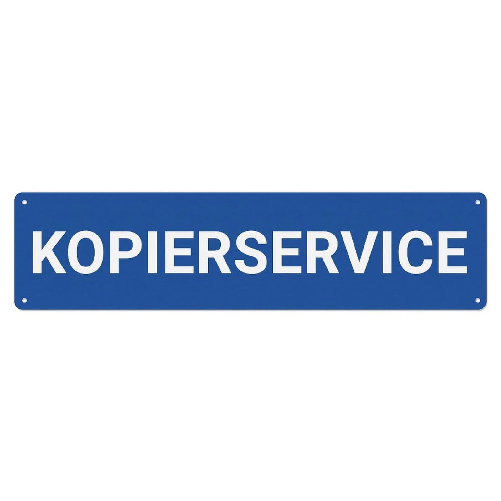 Metal Tin Sign Kopierservice Copy Center Services