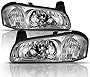 ACANII - For Chrome 2000-2001 Nissan Maxima Headlights Factory Style Headlamps Replacement Driver & Passenger Side