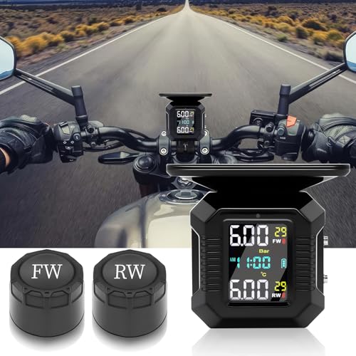 Reifendruckkontrollsystem für Motorräder Kaolali TPMS, kabellos