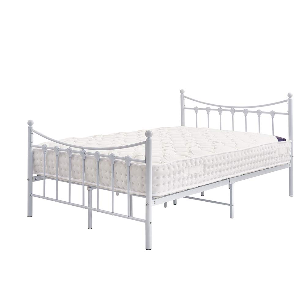 Buy PALDIN Double Bed Frame 4FT Metal Bed Base with Strong Metal Slats