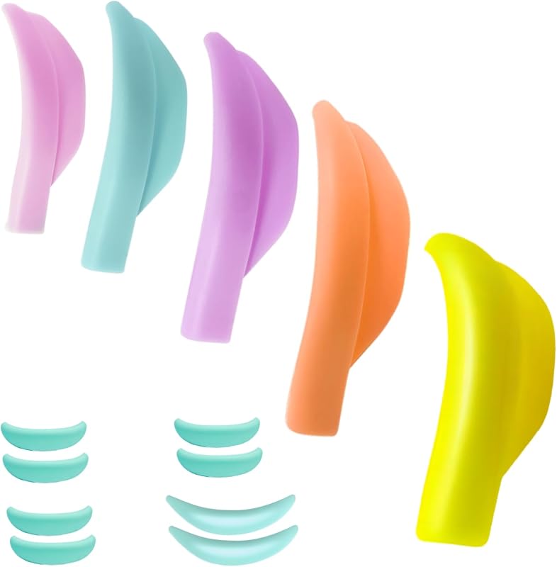 Kit de moldes de silicone para curvatura de cílios ICONSIAM com 9 tamanhos, escova Y, fitas e adesivos inferiores