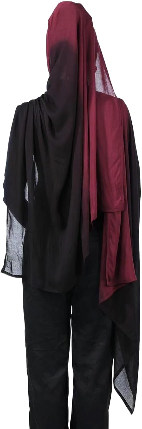 Special Ombre Modal Cotton Hijab Scarf for Women, Graceful Gradient Muslim Head Scarfs - Image 7