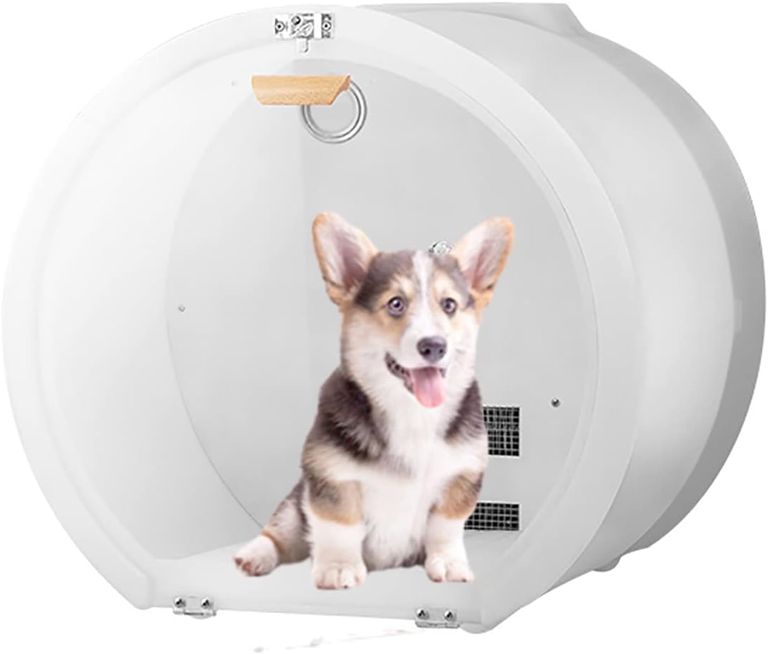 ペット用ヘアドライヤー 自動ペット乾燥ボックス 75l大容量全自動ペット用ヘアドライヤー 中小型ペットに最適 370 570 470mm 現品限り一斉値下げ