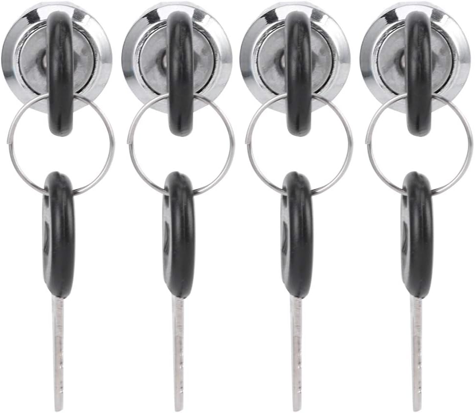 Cam Lock, Secure and Private Zinc Alloy Cabinet Lock with 2 Keys, for File Cabinet Mailbox Sliding Door (103-30 Hook)