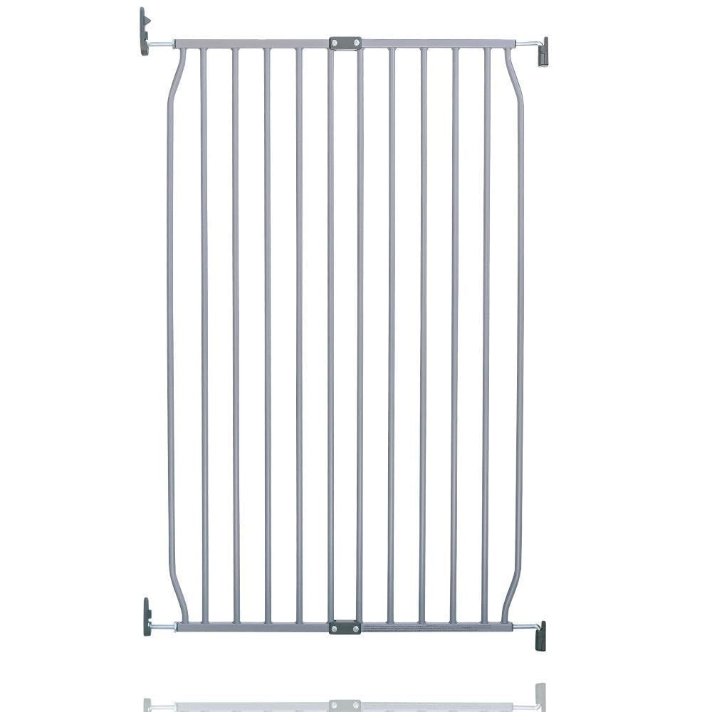 Safetots Extra Tall Screw Fit Metal Baby Gate, Grey, 70cm - 80cm