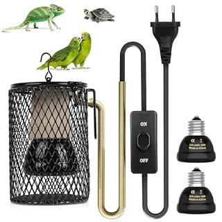 Adiwo lampe chauffante 50 W E27 avec panier de protection