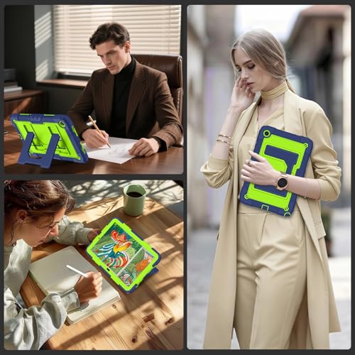 Image of for Galaxy Tab A11+ /A9+ 11 Inch Samsung Galaxy A11 Plus Case,Heavy Duty Shockproof Rugged Protective Cover for Samsung A11 /A9 Plus Tablet Cases,Navy Green