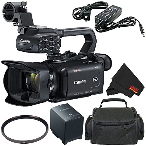 Canon XA11 Compact Professional Camcorder - Full HD with HDMI and Composite Output (PAL) - Bundle with Carrying Case + More