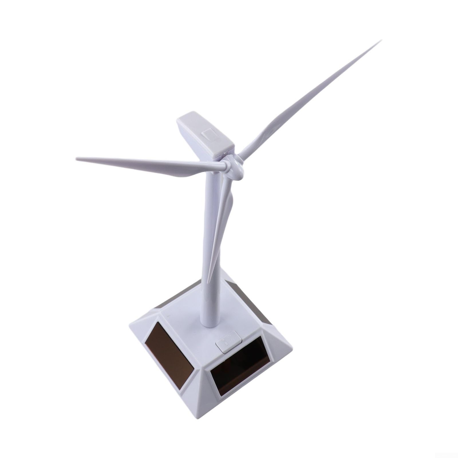 Modelo de molino de viento alimentado por energía solar diseñado para fines educativos y decoración de escritorio para enseñar conceptos energéticos