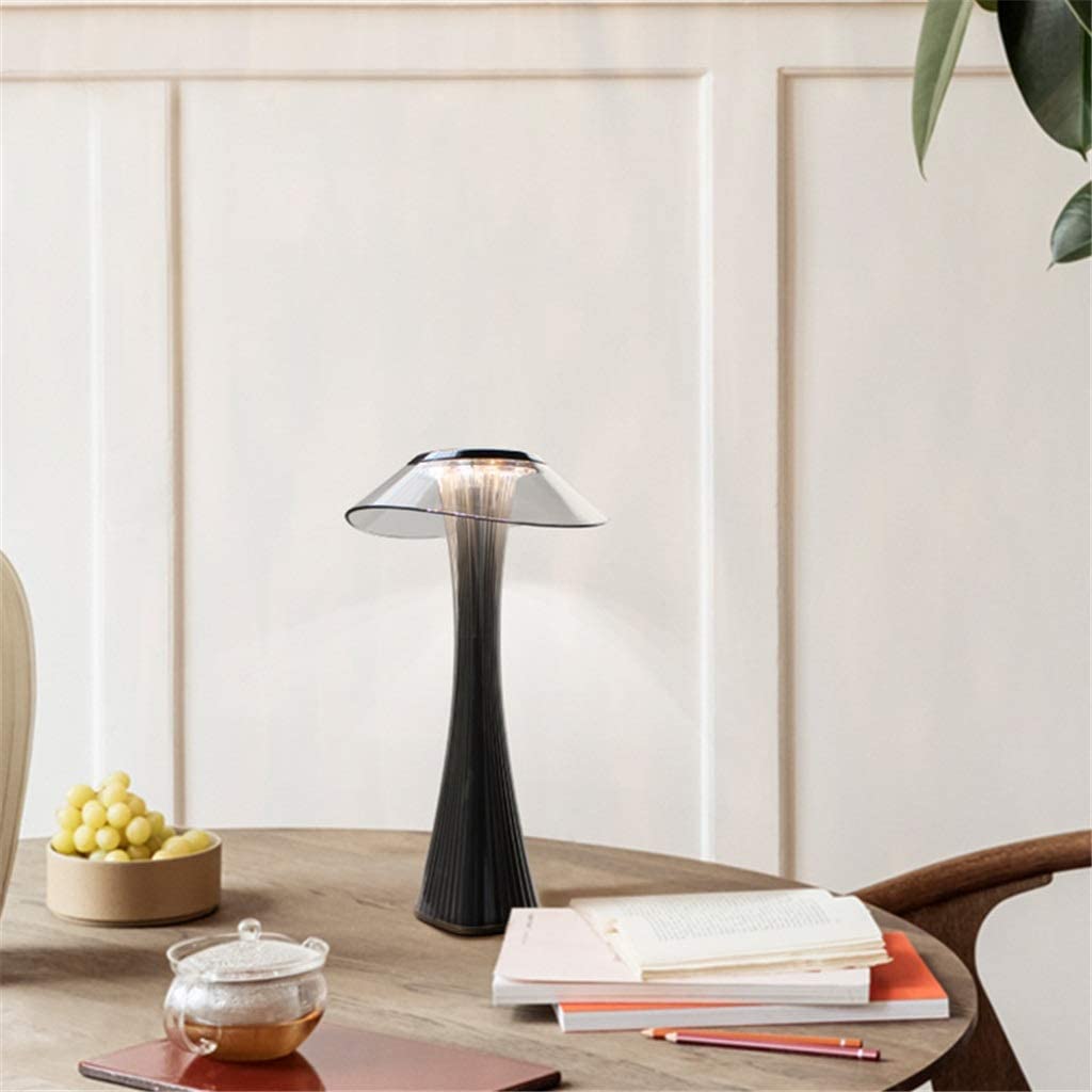 Regulowana jasność, lampa biurkowa, ładowanie USB, ochrona oczu, inteligentny przełącznik dotykowy, przezroczysta kryształowa lampka nocna, kreatywna lampa stołowa do domu i biura