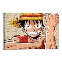 Amazon.co.jp: アニメ マンガ ポスター ワンピース ルフィキャンバス