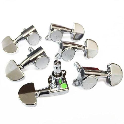 GOTOH SG381 MG AB20 C L3 R3 クロ-ム マグナムロック 両側タイプ ギター ペグ 6個セット 【Ebiオリジナルピック付】