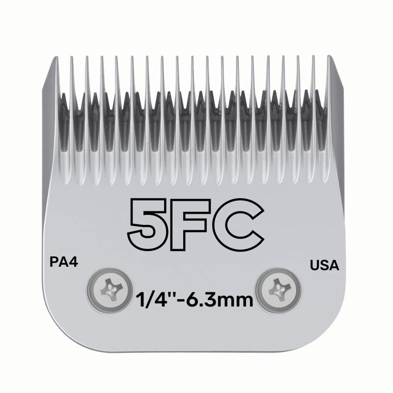 3F 4F 5F 7F 10# 30# 40# 50# Professional Pet Clipper Blade A5 Blade Fit Most Andis Oster Clippers Pet Clippers Ceramic Blade (5F)