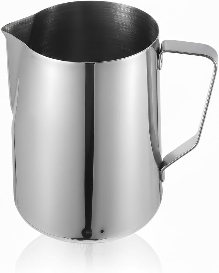 Stainless Steel Milk Frothing Pitcher, 100ml Pouring Jug for Candle Making, Coffee, Latte Art, Silver