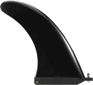 Jashem Surf Board Fin and Fin Box Base Set 10" Inflatable Paddleboard Fin for Paddle Board SUP Fin Replacement Surfboard Fins with Free No-Tool Fin Screws