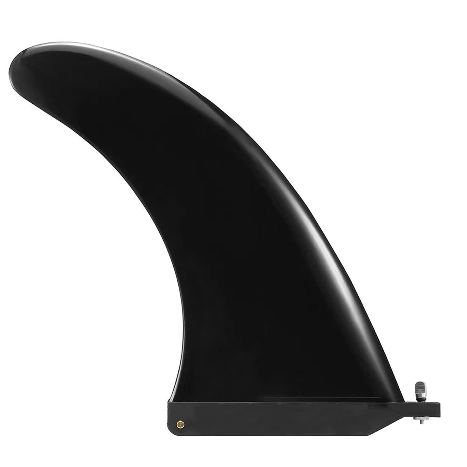 Jashem Surf Board Fin and Fin Box Base Set 10" Inflatable Paddleboard Fin for Paddle Board SUP Fin Replacement Surfboard Fins with Free No-Tool Fin Screws