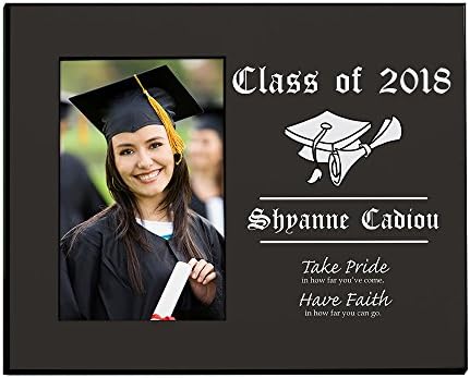 GiftsForYouNow Personalized Graduation Printed Photo Frame, Measures 8" x 10" and Holds a 3.5" x 5" or 4" x 6" Photo